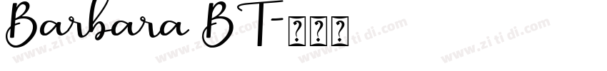 Barbara BT字体转换